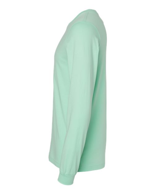 Bella+Canvas 3501 Unisex Jersey Long Sleeve Tee - Mint - side