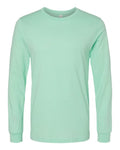 Bella+Canvas 3501 Unisex Jersey Long Sleeve Tee - Mint - flat front