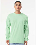 Bella+Canvas 3501 Unisex Jersey Long Sleeve Tee - Mint - model front