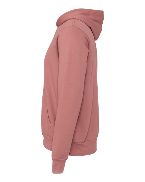 Bella+Canvas 3719 Unisex Sponge Fleece Pullover Hoodie - Mauve - side