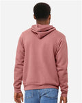Bella+Canvas 3719 Unisex Sponge Fleece Pullover Hoodie - Mauve - model back