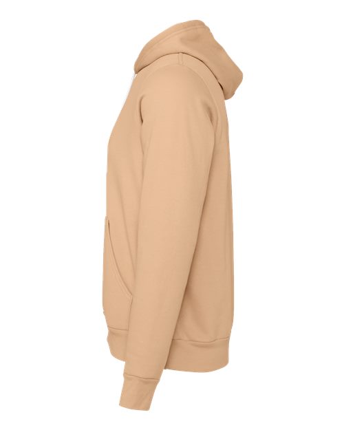 Bella+Canvas 3719 Unisex Sponge Fleece Pullover Hoodie - Heather Sand Dune - side