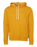 Bella+Canvas 3719 Unisex Sponge Fleece Pullover Hoodie - Heather Mustard - flat front