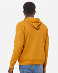 Bella+Canvas 3719 Unisex Sponge Fleece Pullover Hoodie - Heather Mustard - model back
