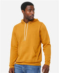 Bella+Canvas 3719 Unisex Sponge Fleece Pullover Hoodie - Heather Mustard - model side