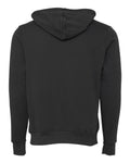 Bella+Canvas 3719 Unisex Sponge Fleece Pullover Hoodie - DTG Dark Grey - back