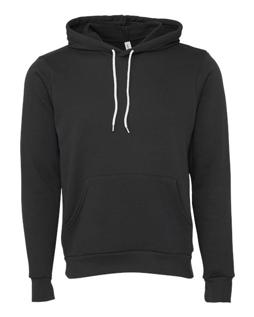Bella+Canvas 3719 Unisex Sponge Fleece Pullover Hoodie - DTG Dark Grey - front