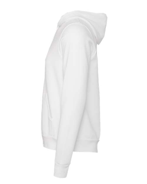 Bella+Canvas 3719 Unisex Sponge Fleece Pullover Hoodie - DTG White - side