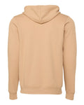 Bella + Canvas 3739 Sponge Fleece Full-Zip Hoodie Sweatshirt - Heather Sand Dune - back