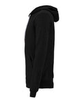 Bella + Canvas 3739 Sponge Fleece Full-Zip Hoodie Sweatshirt - Black Heather - side