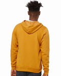 Bella + Canvas 3739 Sponge Fleece Full-Zip Hoodie Sweatshirt - Heather Mustard - model back