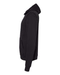 Bella + Canvas 3739 Sponge Fleece Full-Zip Hoodie Sweatshirt - DTG Black - side
