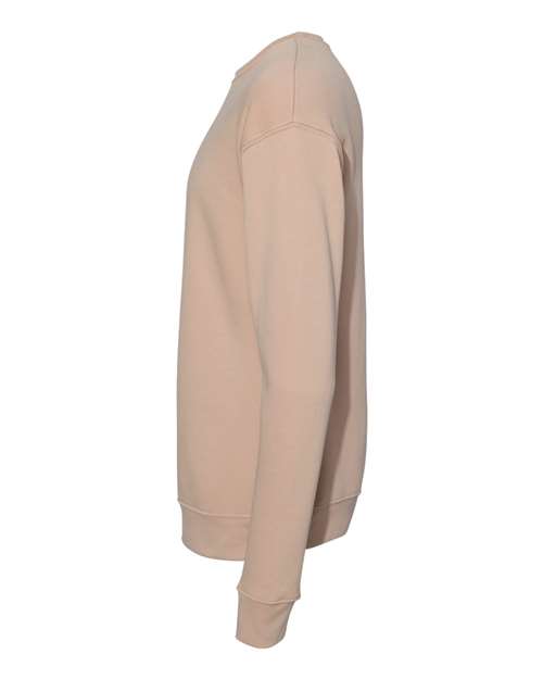 Bella + Canvas 3945 Sponge Fleece Drop Shoulder Crewneck Sweatshirt - Heather Sand Dune - side