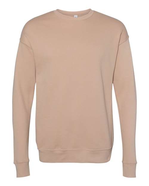 Bella + Canvas 3945 Sponge Fleece Drop Shoulder Crewneck Sweatshirt - Heather Sand Dune - front