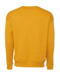 Bella + Canvas 3945 Sponge Fleece Drop Shoulder Crewneck Sweatshirt - Heather Mustard - back
