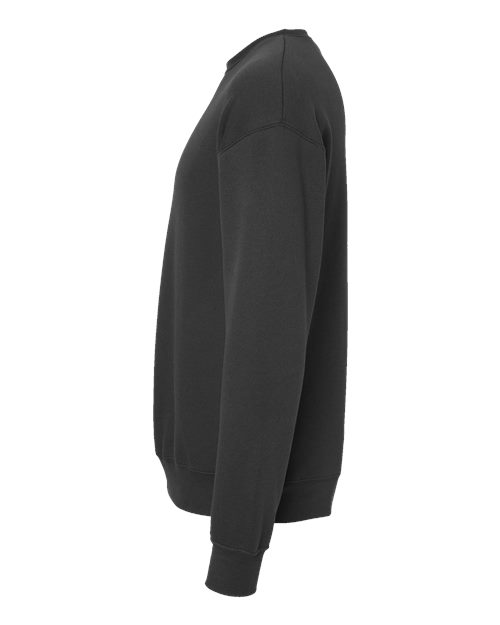 Bella + Canvas 3945 Sponge Fleece Drop Shoulder Crewneck Sweatshirt - Dark Grey - side