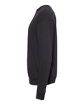 Bella + Canvas 3945 Sponge Fleece Drop Shoulder Crewneck Sweatshirt - DTG Black - side