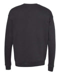 Bella + Canvas 3945 Sponge Fleece Drop Shoulder Crewneck Sweatshirt - DTG Dark Grey - back