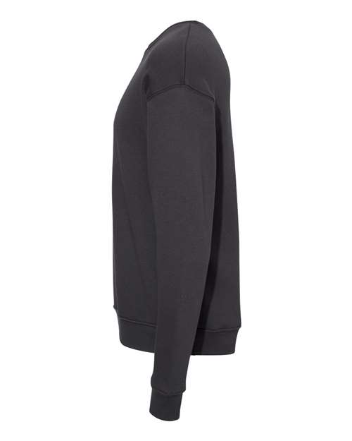 Bella + Canvas 3945 Sponge Fleece Drop Shoulder Crewneck Sweatshirt - DTG Dark Grey - side