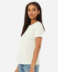BELLA + CANVAS 6400 Women’s Relaxed Jersey Tee - Citron - model side