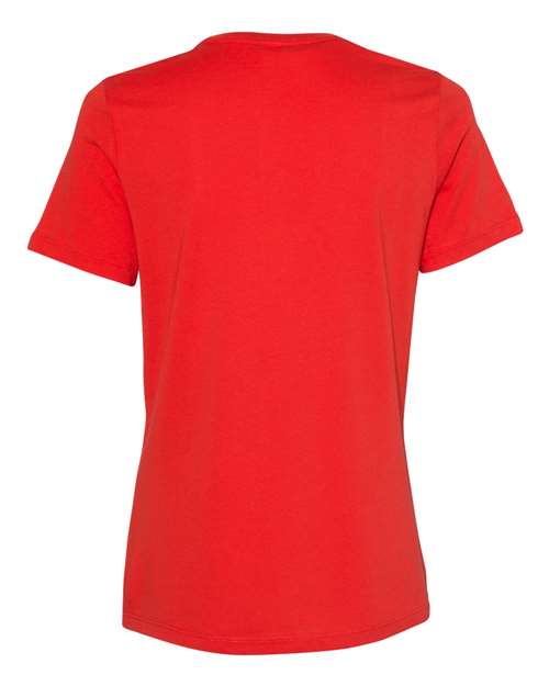 BELLA + CANVAS 6400 Women’s Relaxed Jersey Tee - Poppy - back