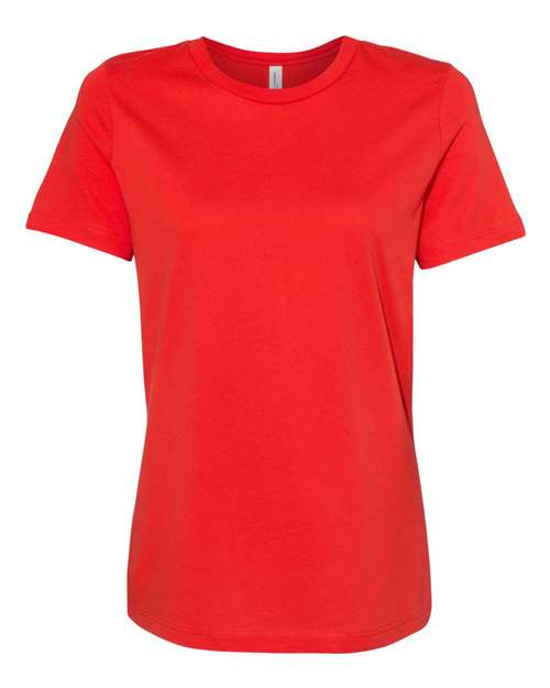 BELLA + CANVAS 6400 Women’s Relaxed Jersey Tee - Poppy - front
