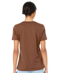 BELLA + CANVAS 6400 Women’s Relaxed Jersey Tee - Chestnut - model back