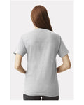 American Apparel 1301 Heavyweight Cotton Tee - Heather Grey - model back