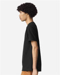 American Apparel 1301 Heavyweight Cotton Tee - Black - model side