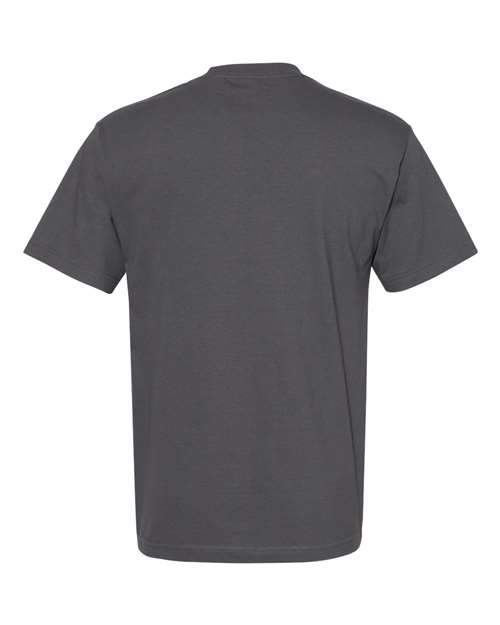 American Apparel 1301 Heavyweight Cotton Tee - Charcoal - back
