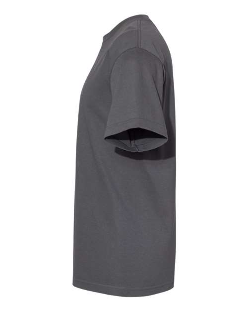 American Apparel 1301 Heavyweight Cotton Tee - Charcoal - side