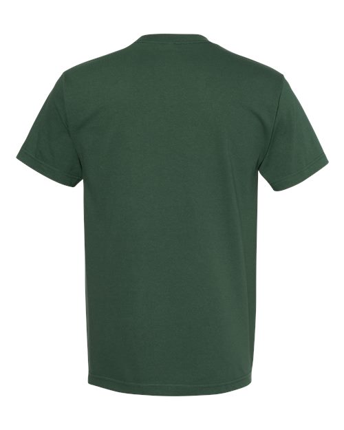 American Apparel 1301 Heavyweight Cotton Tee - Forest - back