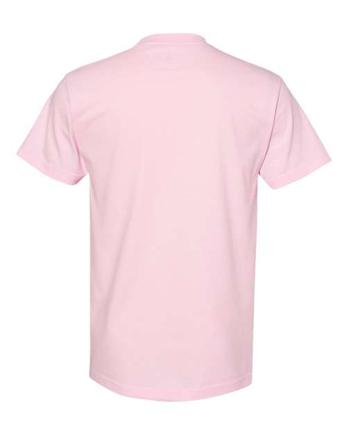 American Apparel 1301 Heavyweight Cotton Tee - Pink - back