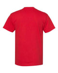 American Apparel 1301 Heavyweight Cotton Tee - Red - back