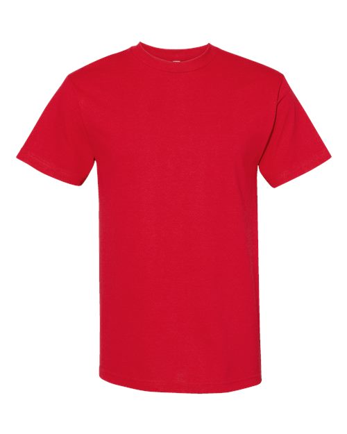 American Apparel 1301 Heavyweight Cotton Tee - Red - front