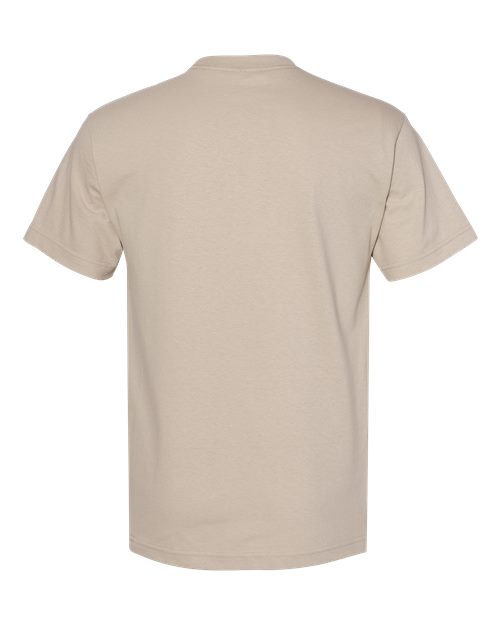 American Apparel 1301 Heavyweight Cotton Tee - Sand - back
