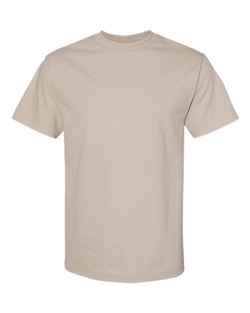 American Apparel 1301 Heavyweight Cotton Tee - Sand - front