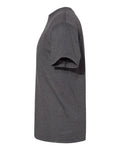 American Apparel 1301 Heavyweight Cotton Tee - Heather Charcoal - side