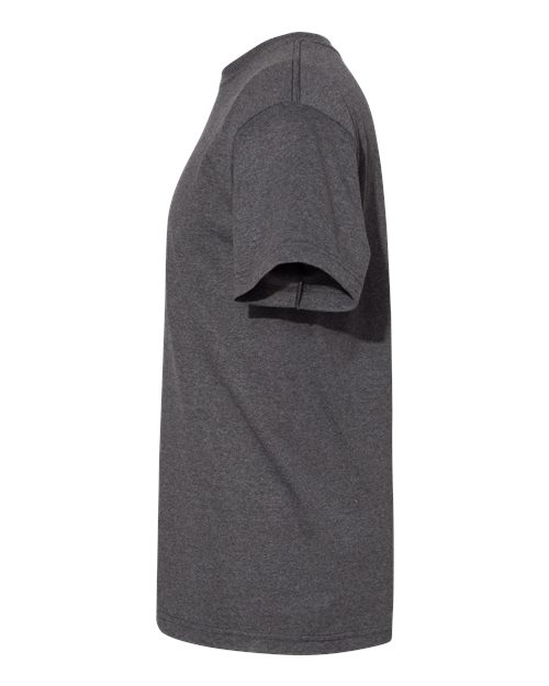 American Apparel 1301 Heavyweight Cotton Tee - Heather Charcoal - side