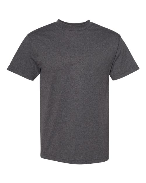 American Apparel 1301 Heavyweight Cotton Tee - Heather Charcoal - front