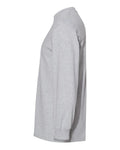 American Apparel 1304 Unisex Heavyweight Cotton Long Sleeve Tee - Heather Grey - side