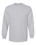 American Apparel 1304 Unisex Heavyweight Cotton Long Sleeve Tee - Heather Grey - front