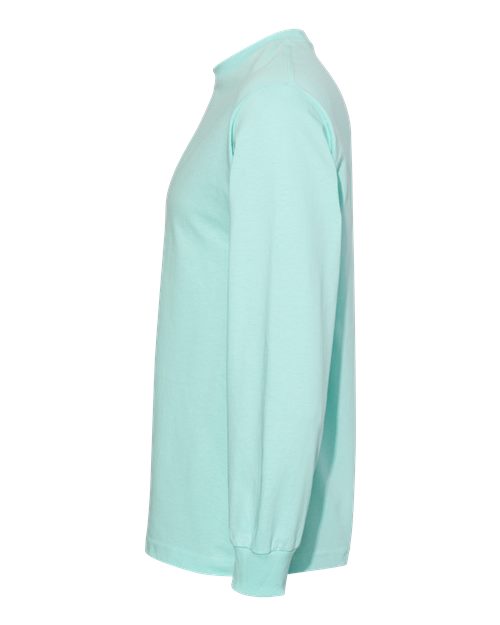 American Apparel 1304 Unisex Heavyweight Cotton Long Sleeve Tee - Celadon - side