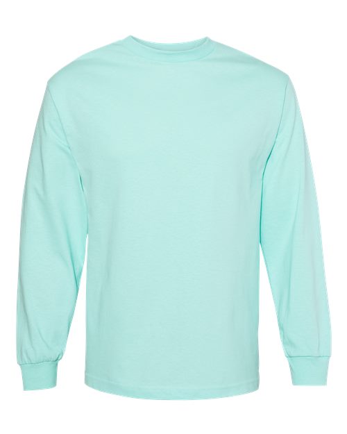 American Apparel 1304 Unisex Heavyweight Cotton Long Sleeve Tee - Celadon - front