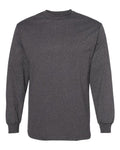 American Apparel 1304 Unisex Heavyweight Cotton Long Sleeve Tee - Heather Charcoal - front