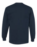 American Apparel 1304 Unisex Heavyweight Cotton Long Sleeve Tee - True Navy - back