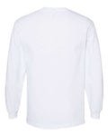 American Apparel 1304 Unisex Heavyweight Cotton Long Sleeve Tee - White - back