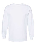 American Apparel 1304 Unisex Heavyweight Cotton Long Sleeve Tee - White - front