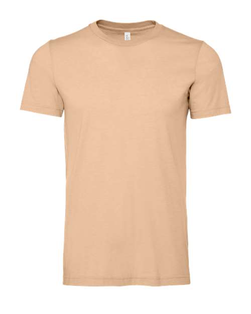 Bella+Canvas BC3001CVC Unisex Heather CVC Short Sleeve Tee - Heather Sand Dune - front