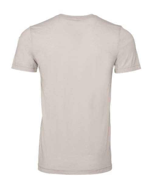 Bella+Canvas 3001CVC Unisex Heather CVC Short Sleeve Tee - Heather Cool Grey - back